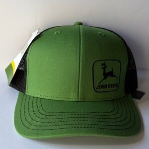 John Deere Green and Black Mesh Cap